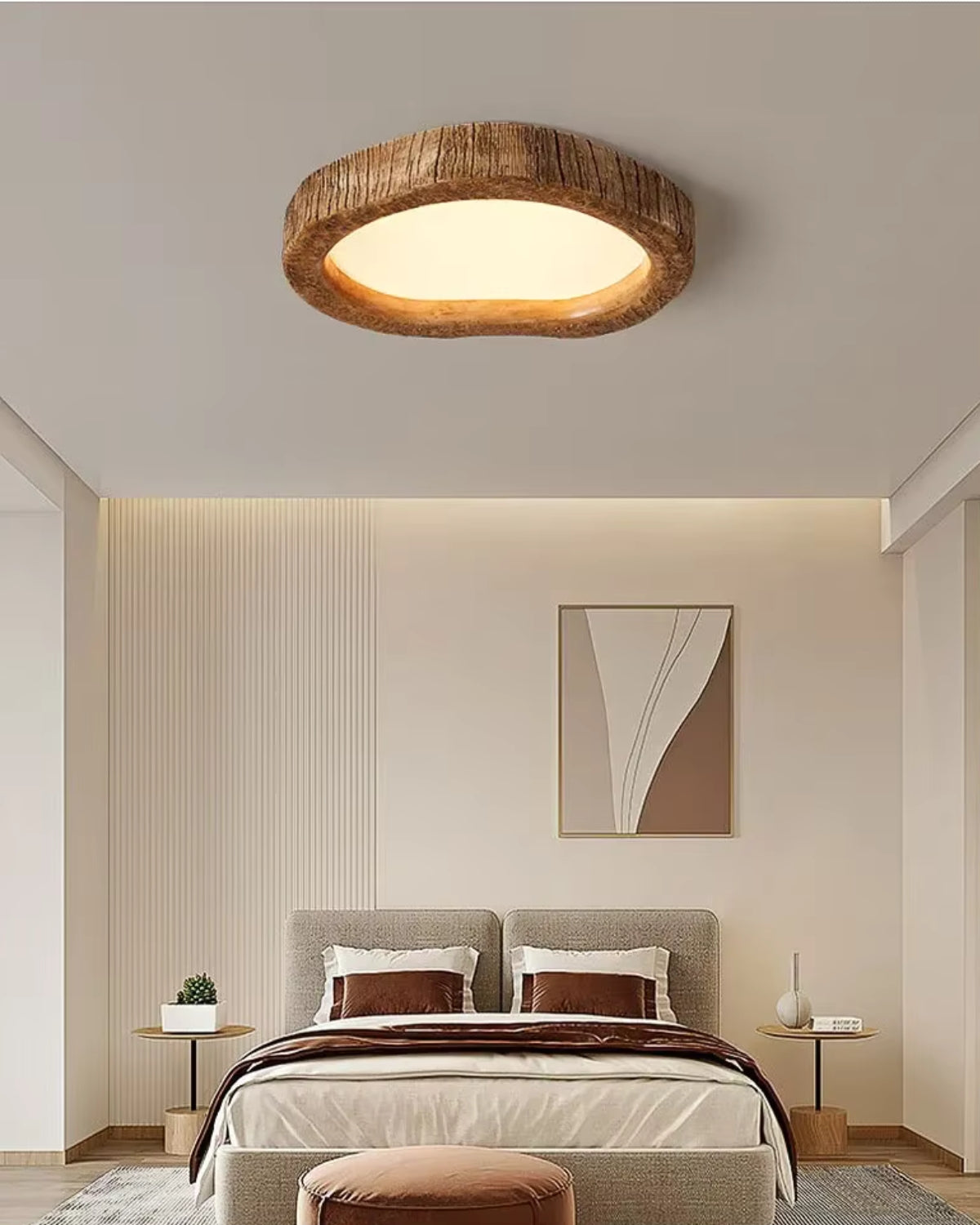 Holzlampe Japandi Stil Minimalistisch Dimmbar
