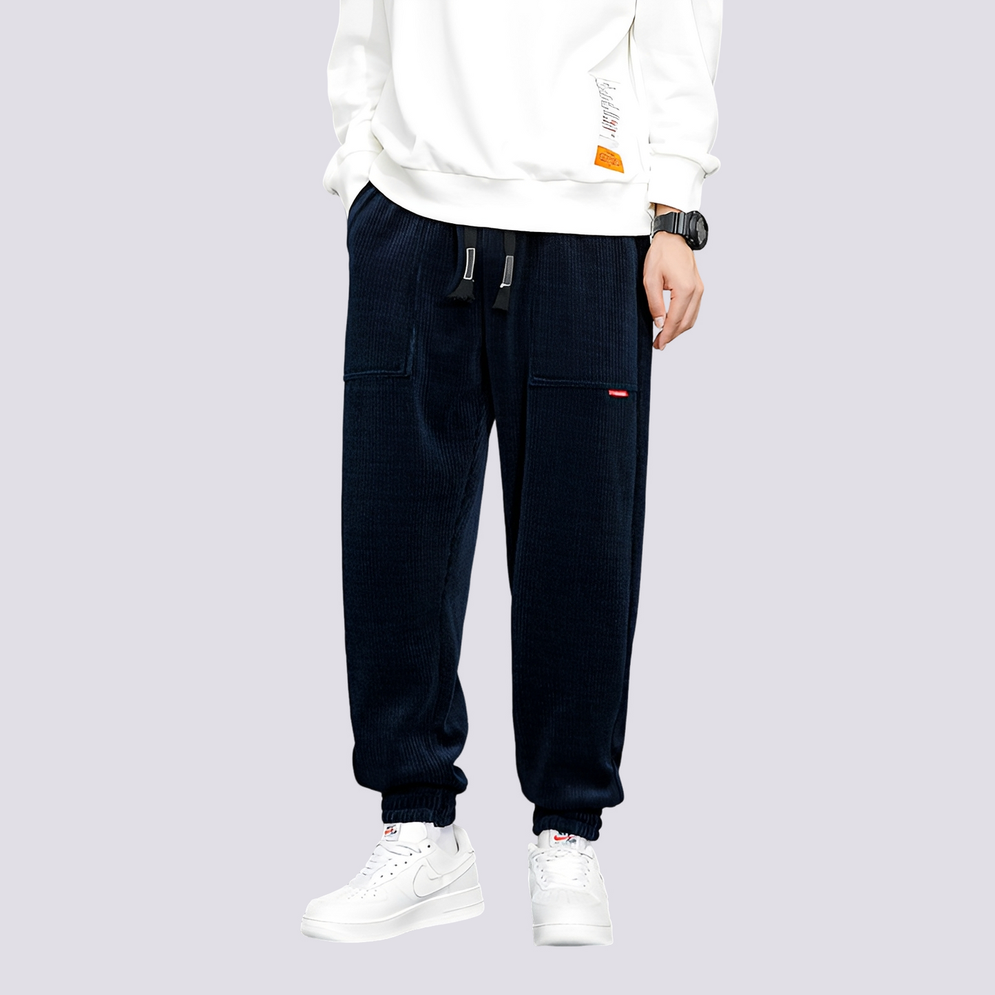 Bequeme Cord-Herrenhose Jogginghose Lässig