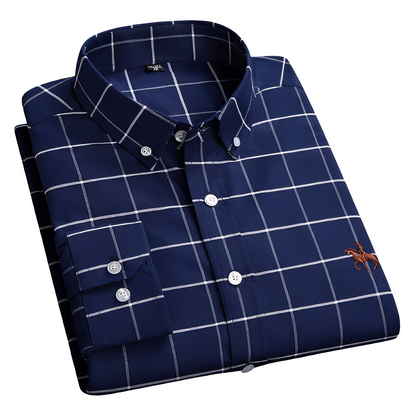 Herren Freizeithemd Knitterfrei Modern Leicht