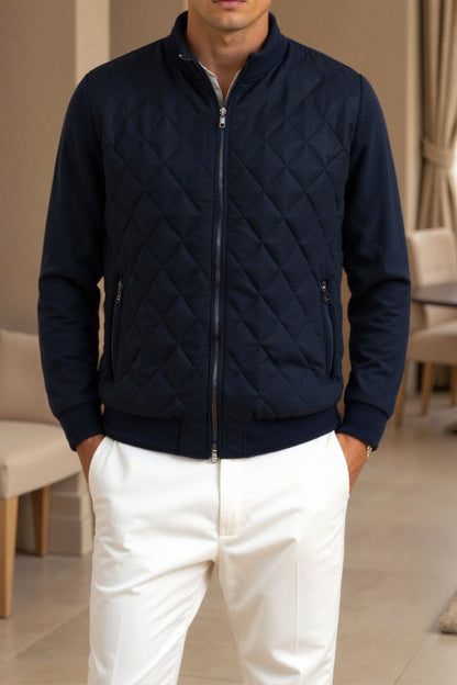 Herrenjacke Steppmuster Elegante Winterjacke Modern