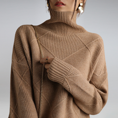 Weicher Damen Rollkragenpullover Kaschmir Soft