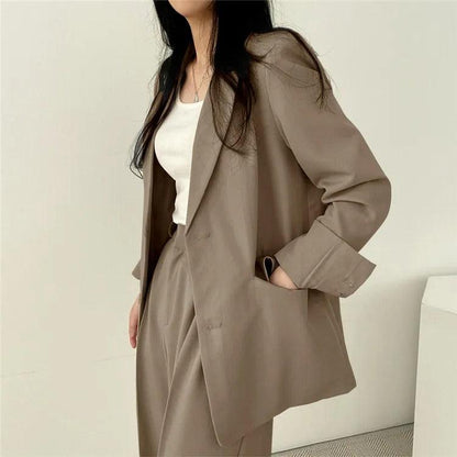 Damen Anzug Set Maßgeschneidert Langblazer Elegant