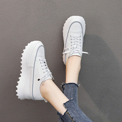 Damen Sneaker Plateau Schuhe Mode Stylisch
