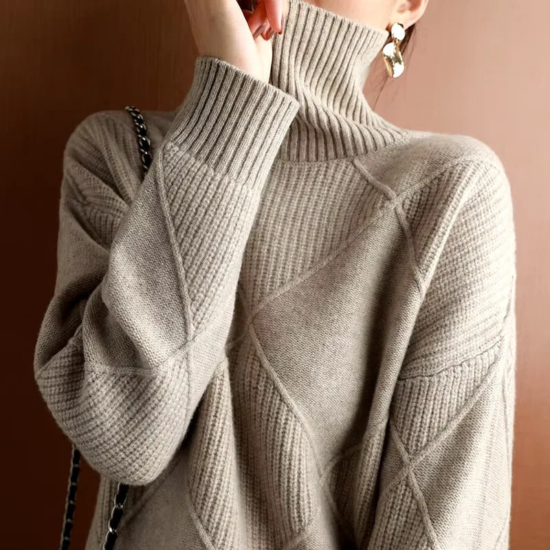 Weicher Rollkragenpullover Cashmere Warm Bequem