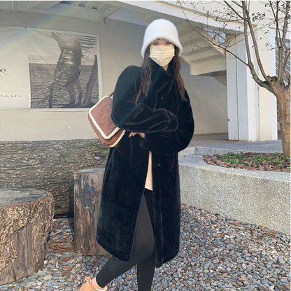 Kunstfelljacke Damen Glamour Winter