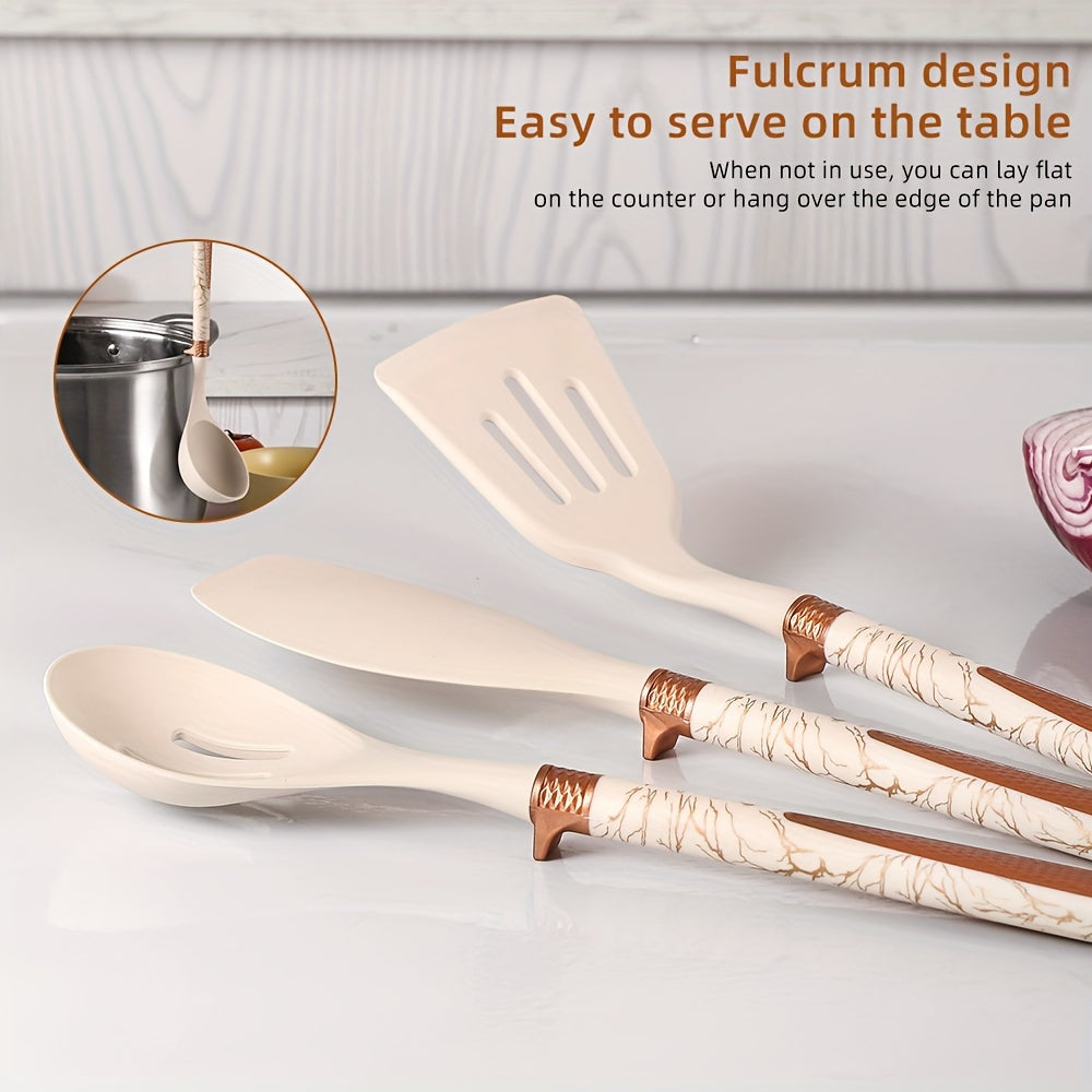 Elegante Silikon Küchenhelfer Set Premium