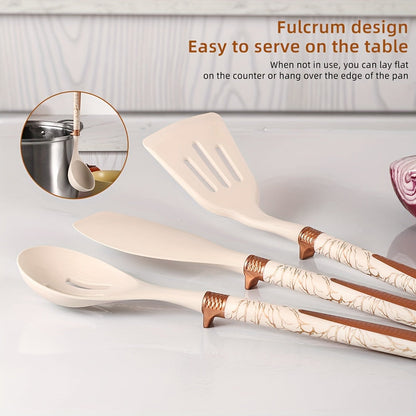 Elegante Silikon Küchenhelfer Set Premium