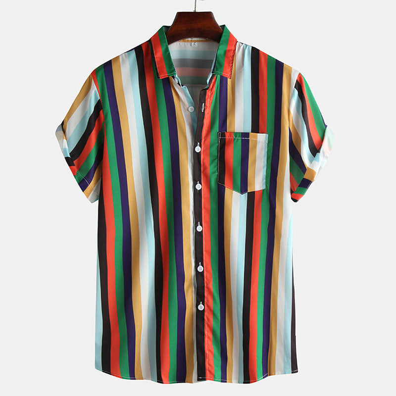 Herren Hemd Streifen Vintage Look Klassisch - BerlinGlamour
