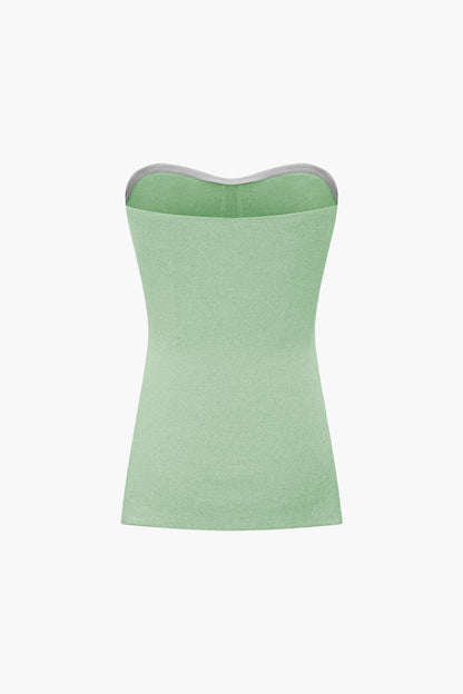 Elegantes Zweiteiler Set mit Bustier Top und Shorts Damen