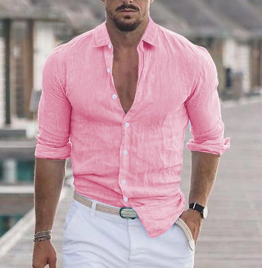 Herren Sommerhemd Modern Klassisch Leicht