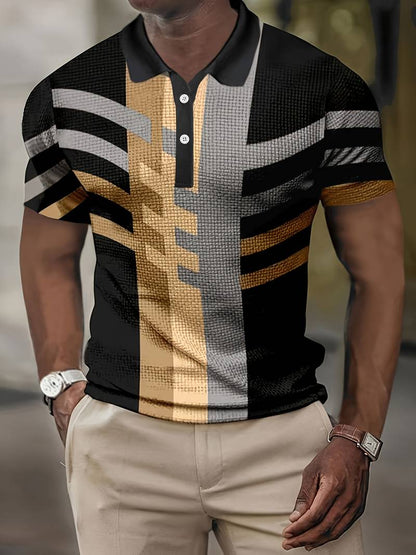 Herren Polo Shirt Vintage Style Lässig