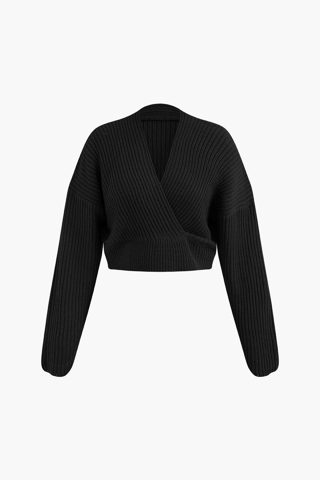 Klara | Damen Strick-Set Wickel-Oberteil Bleistiftrock Eleganz