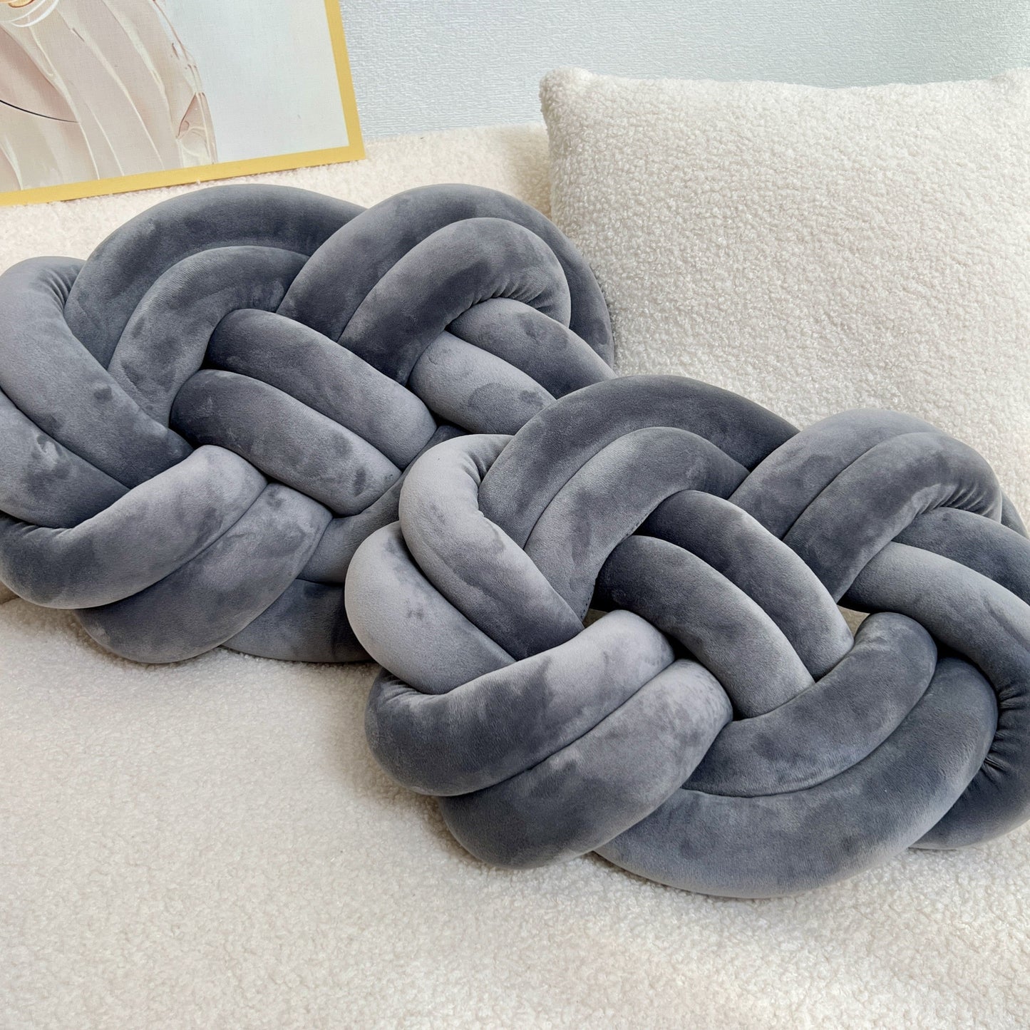 Weiche Kissen Luxus Komfort mit Knöpfen Modern