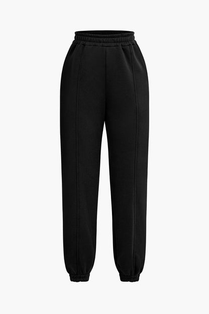 Sportliches Hoodie-Set Damen Cut-Outs Trendy