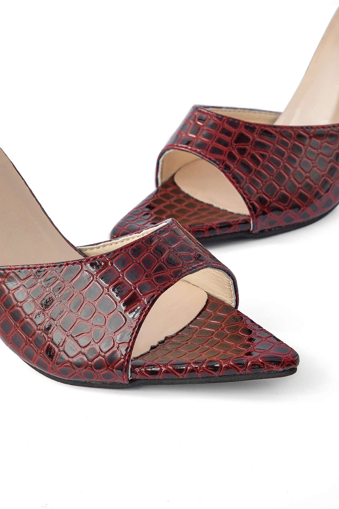 Schwarze Luxus Mule High Heels Elegant