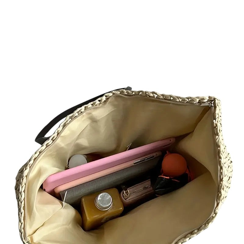 Große Damen Strandtasche Leicht mit Reißverschluss