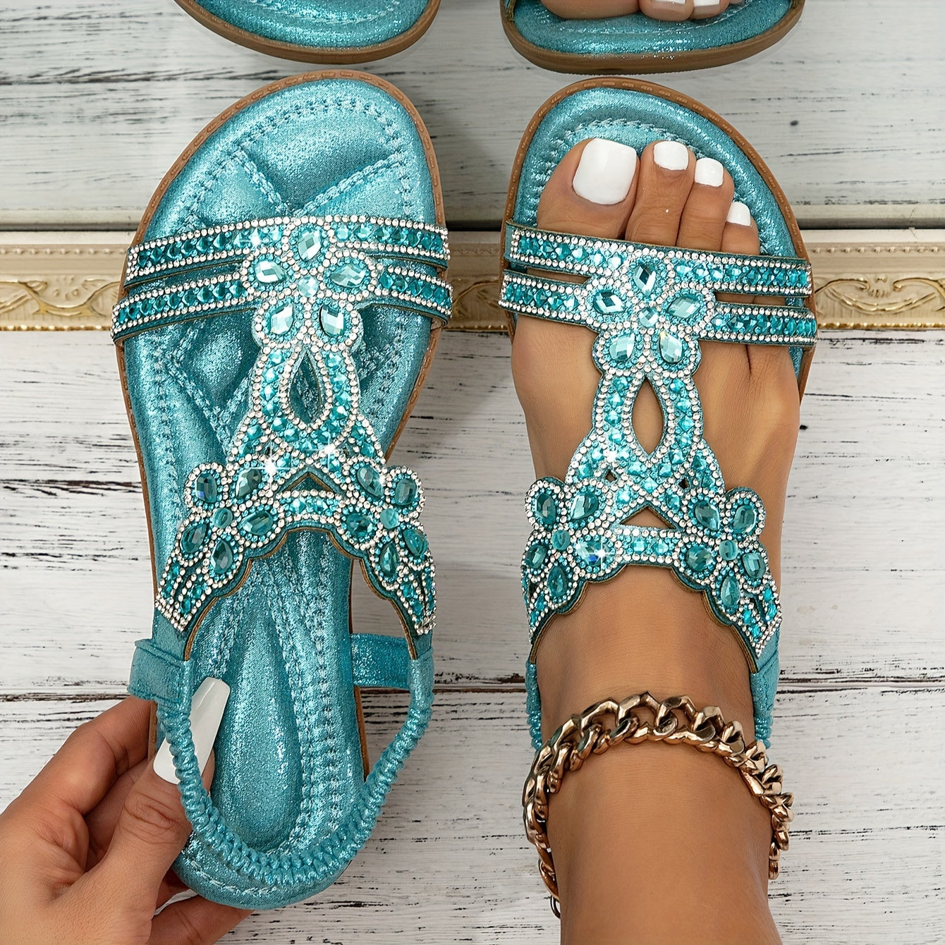 Orthopädische Sandalen Boho Stil Bequem