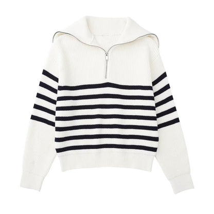 Wollpullover Damen Offener Kragen Glamour Style