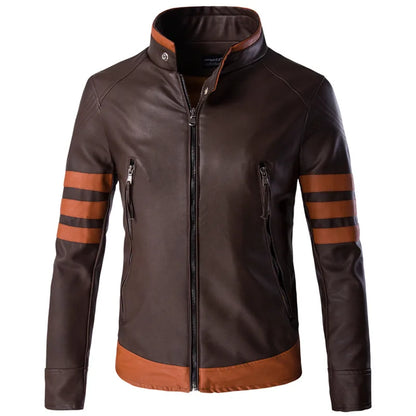 Herren Lederjacke Elegant Einzigartig Schwarzes Leder - BerlinGlamour