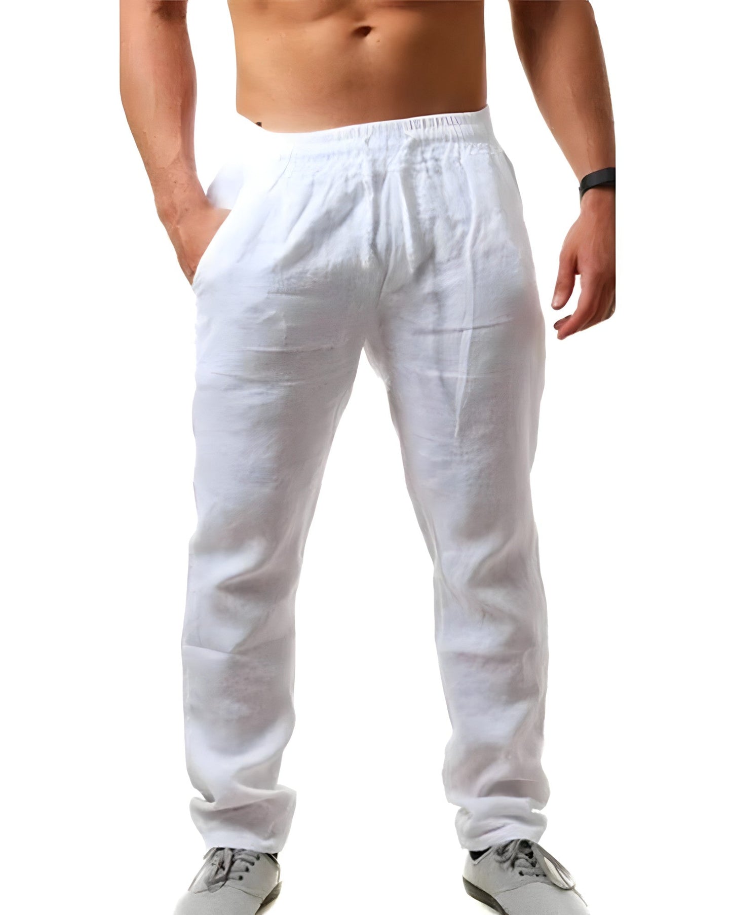 Leinenhose Damen Bequem Lässig Sommer