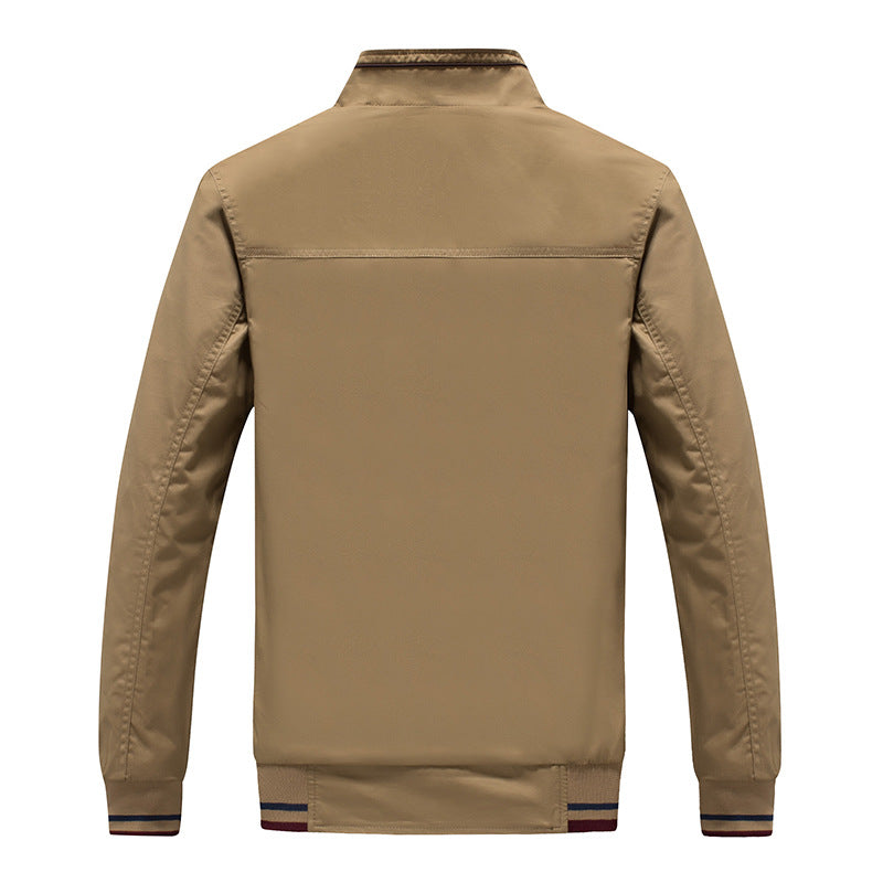 Herren Übergangsjacke Modern Reißverschluss Taschen
