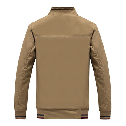 Herren Übergangsjacke Modern Reißverschluss Taschen
