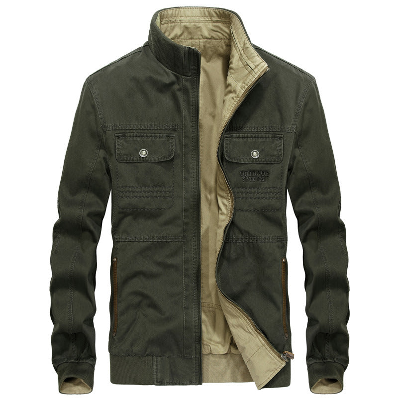 Herren Outdoor-Jacke Lässig Elastisch Wasserabweisend