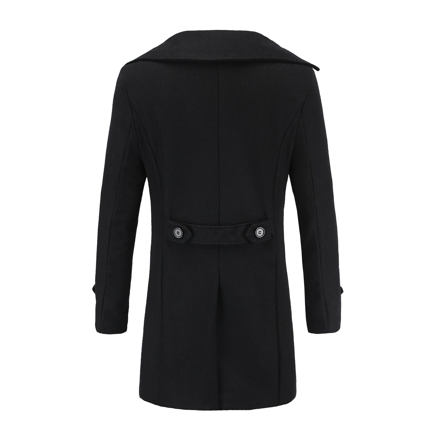 Herren Mantel Slim Fit Übergangsjacke Modern mit Doppelknopfleiste