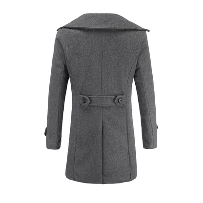 Herren Mantel Modern Eleganter Übergangsmantel Mit Weichem Futter