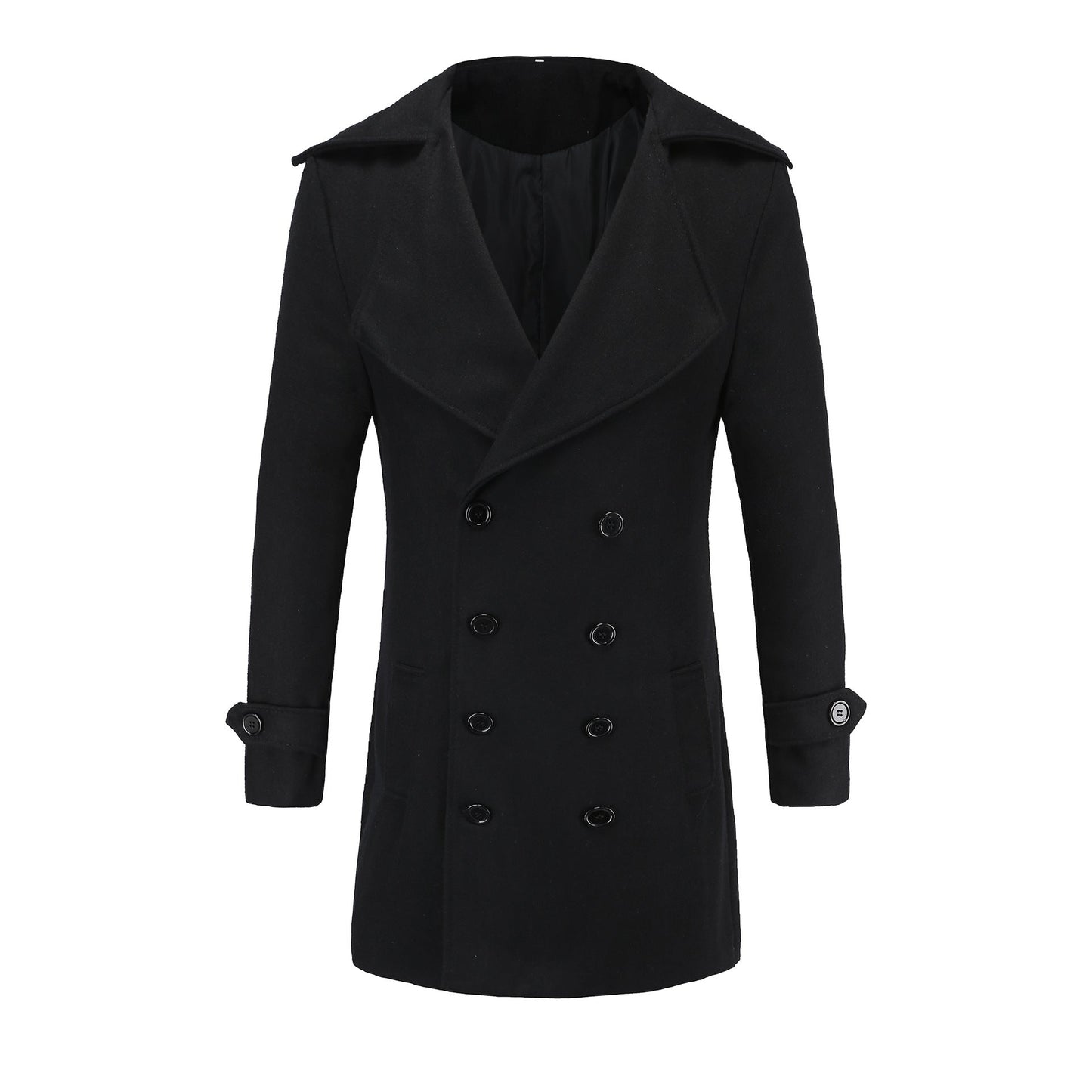 Herren Mantel Modern Eleganter Übergangsmantel Mit Weichem Futter