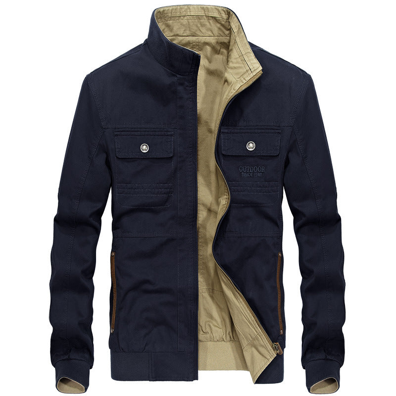 Herren Outdoor-Jacke Lässig Elastisch Wasserabweisend - BerlinGlamour