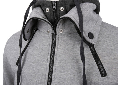 Herren Sportjacke Abnehmbare Kapuze Praktische Taschen