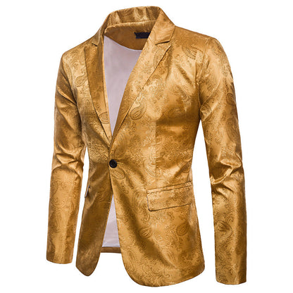 Herren Sakko Pailletten Elegant Floral Modern