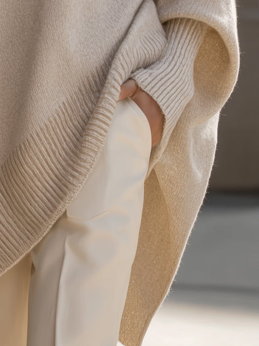 Damen Oversized Pullover Elegantes Großformat