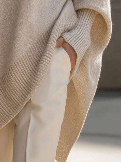 Damen Oversized Pullover Elegantes Großformat