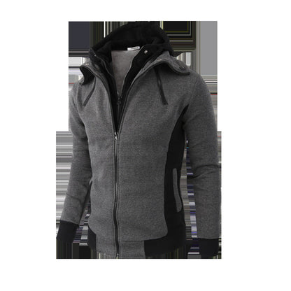 Herren Sportjacke Abnehmbare Kapuze Praktische Taschen