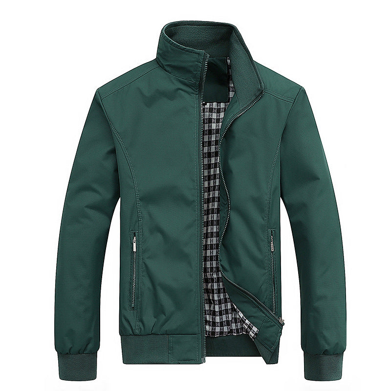 Leichte Übergangsjacke Stehkragen Outdoor Jacke Alltag - BerlinGlamour