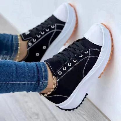 Plateau Sneaker Damen Stil Komfort Schuhe Höhe