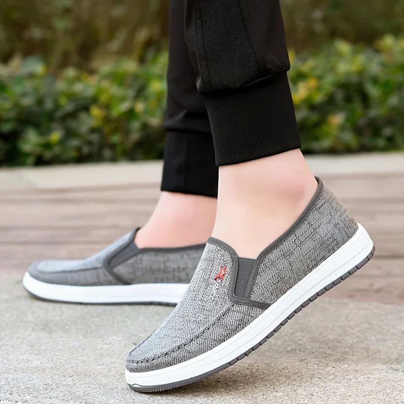 Herren Segeltuchschuhe Slip On Bequem Leicht - BerlinGlamour