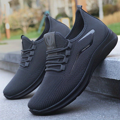 Schwarze Herren Sneaker Slip-On bequem mit Ergonomie-Sohle