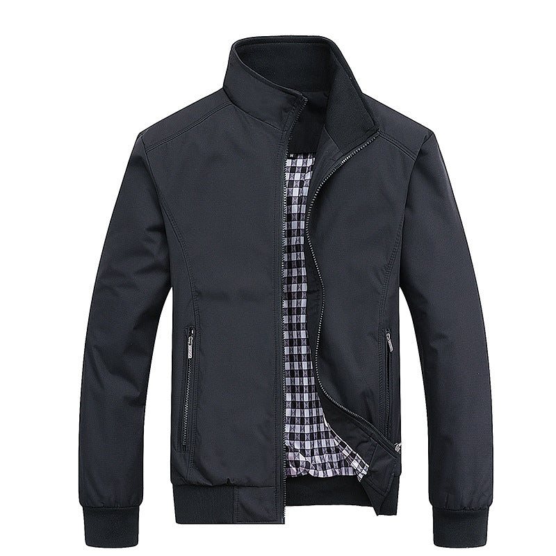 Leichte Übergangsjacke Stehkragen Outdoor Jacke Alltag