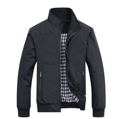 Leichte Übergangsjacke Stehkragen Outdoor Jacke Alltag