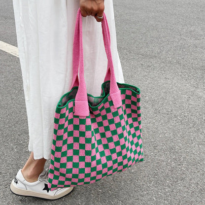 Stylische Strick-Tragetasche Damen