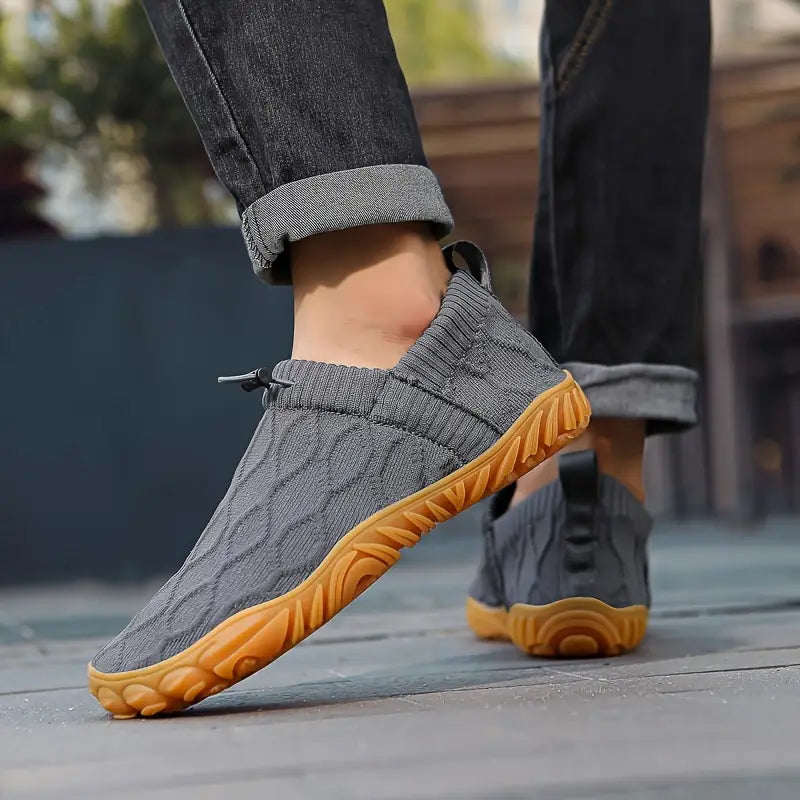 Herrenschuhe Freizeit Schuhe mit elastischem Riemen Sportlich