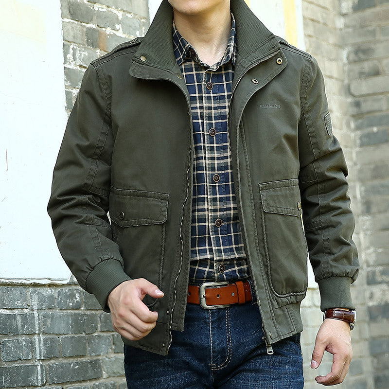 Herren Jacke Mit vielen Taschen Outdoor Stil - BerlinGlamour