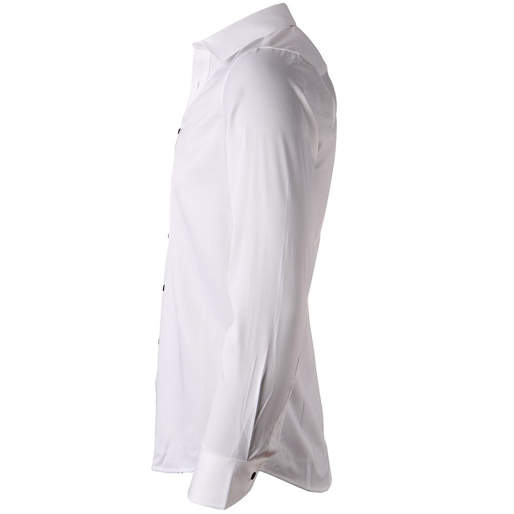 Herren Langarmhemd Elegant Atmungsaktiv Casual