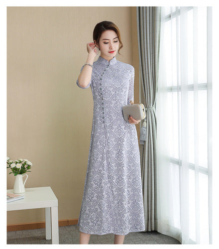 BerlinGlamour Spitzen-Qipao: Sommerkleid für Mädchen