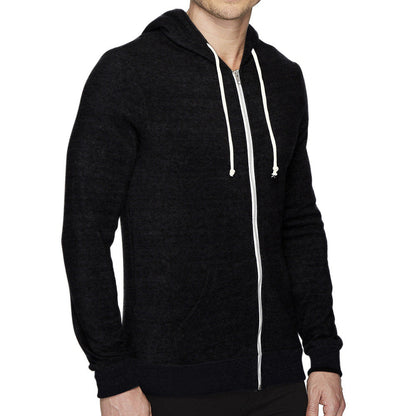 Herren Hoodie Funktionsshirt mit Reißverschluss und Taschen