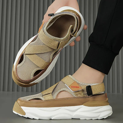 Rutschfeste Herrensandalen mit Haken und Ösen Sportlich - BerlinGlamour