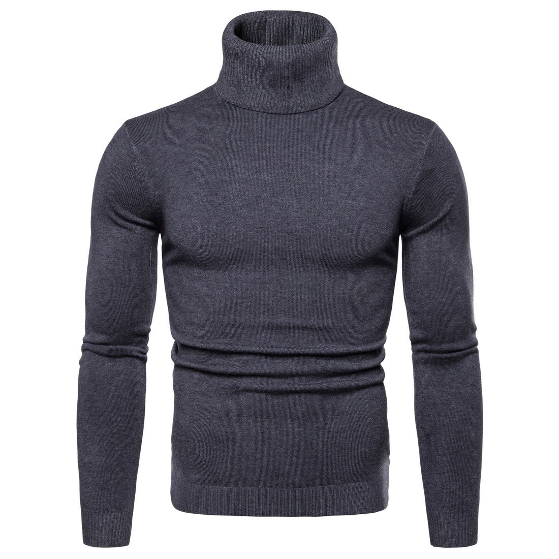 Herren Rollkragenpullover Weich Soft Strick Pullover
